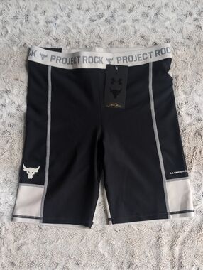 Project Rock Under Armour High Rise HeatGear Compression Bike Shorts